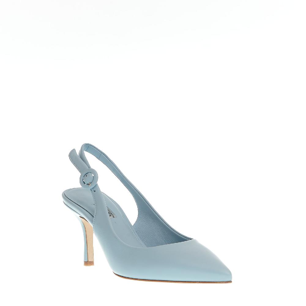 Sorelle Perego slingback pelle azzurra Affare Del Giorno