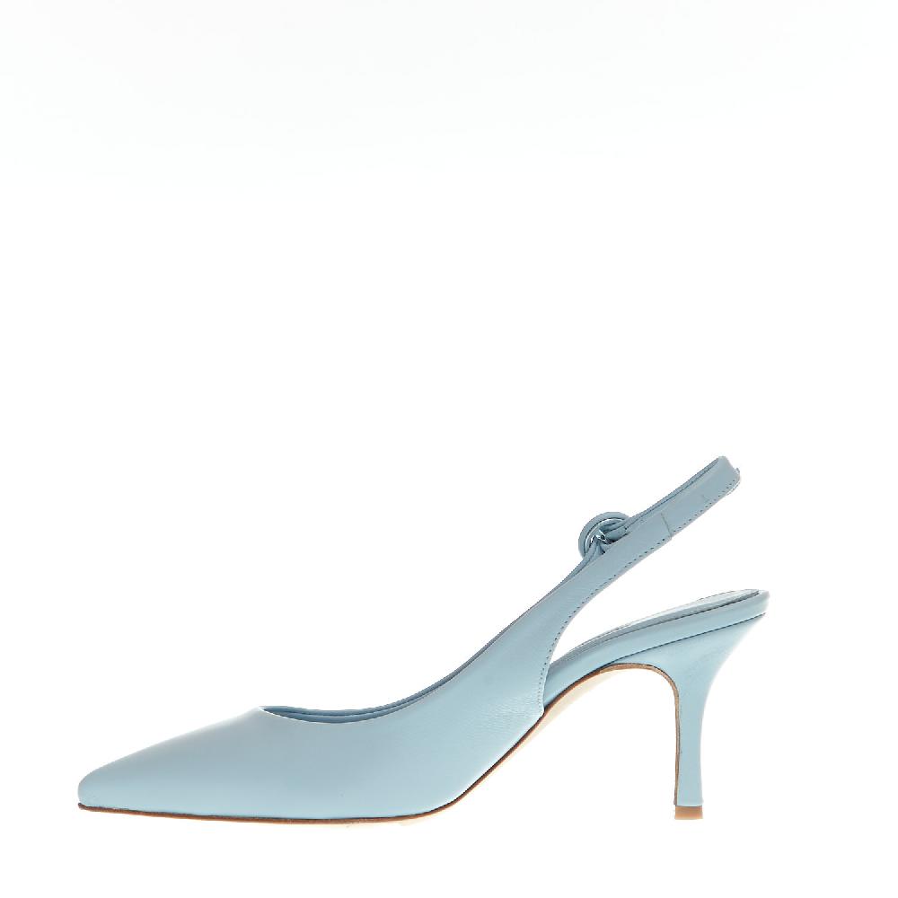 Sorelle Perego slingback pelle azzurra Affare Del Giorno
