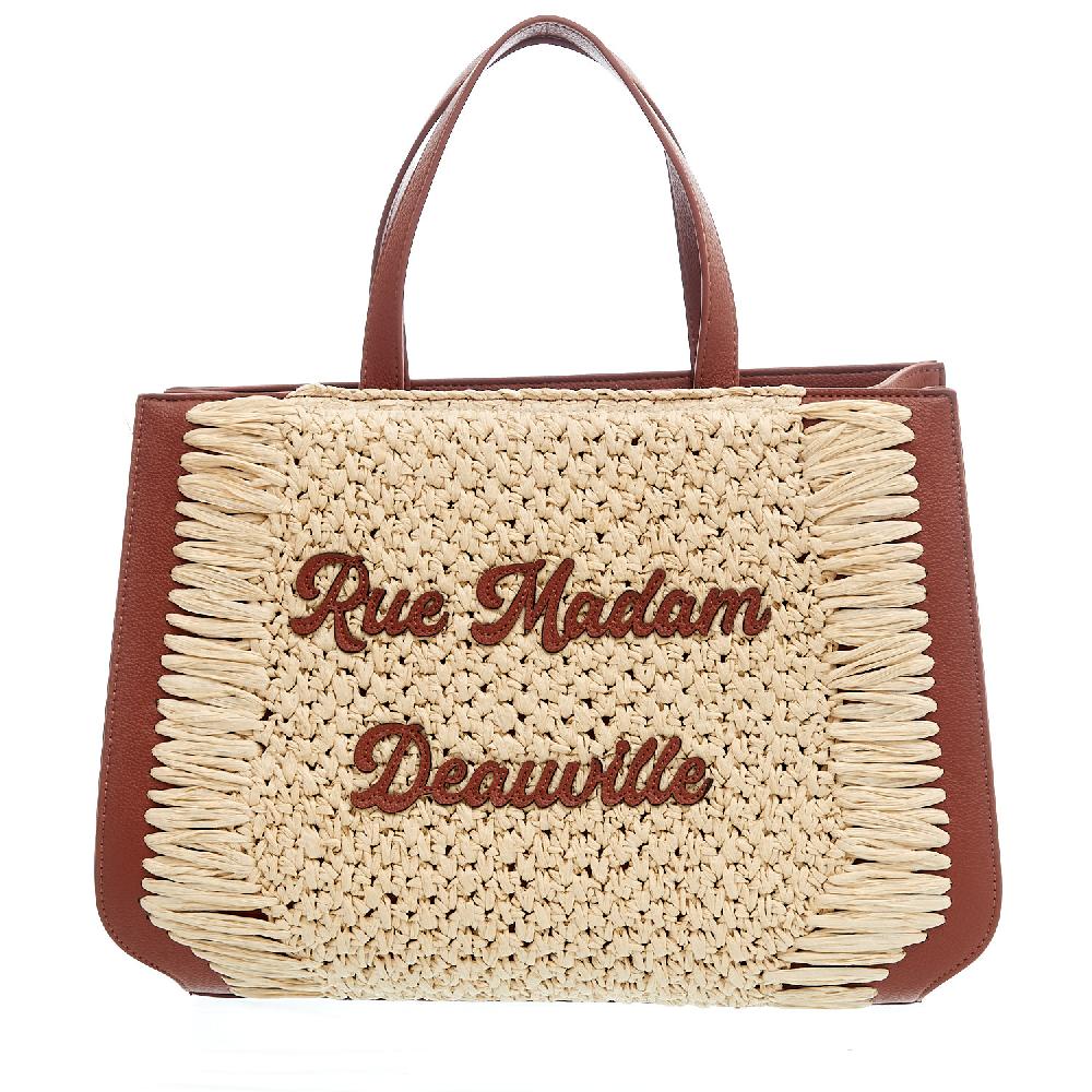 Sorelle Perego Nassau XL pelle cuoio e raffia