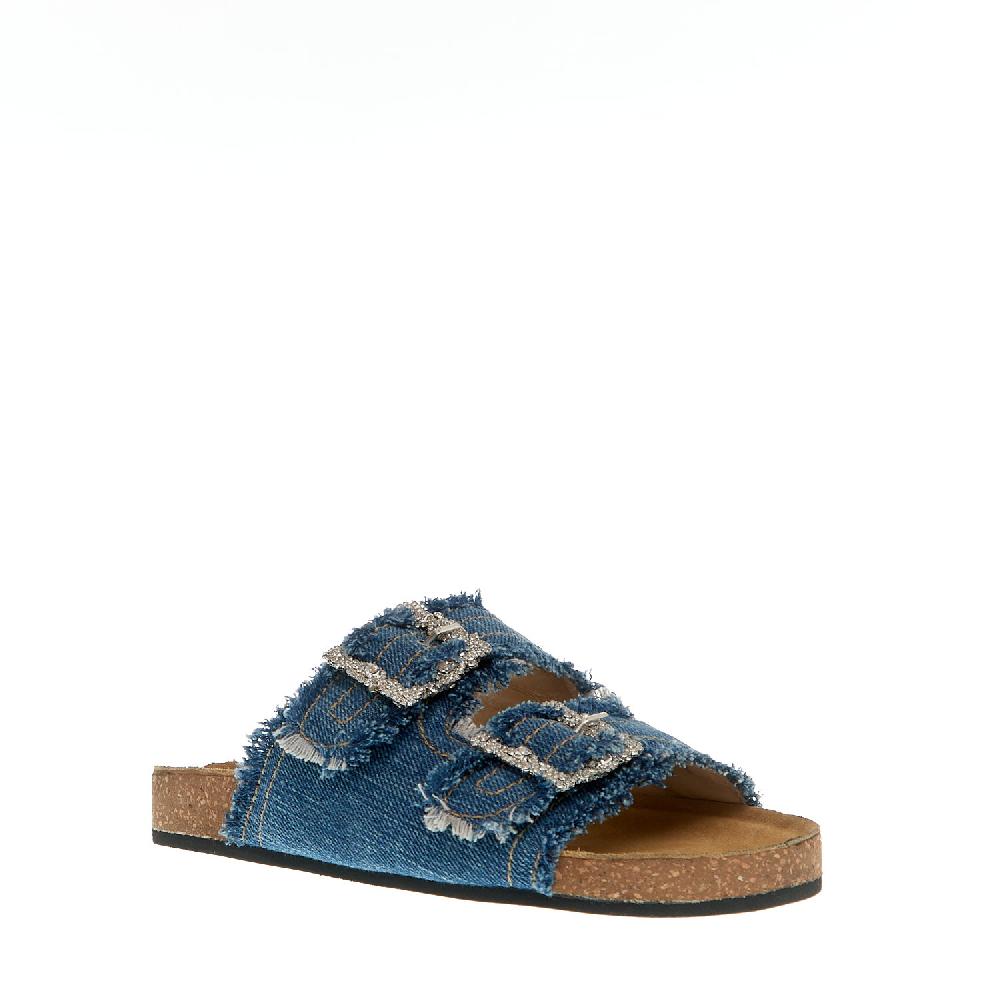 Sorelle Perego ciabatta jeans fibbia strass Convenienza