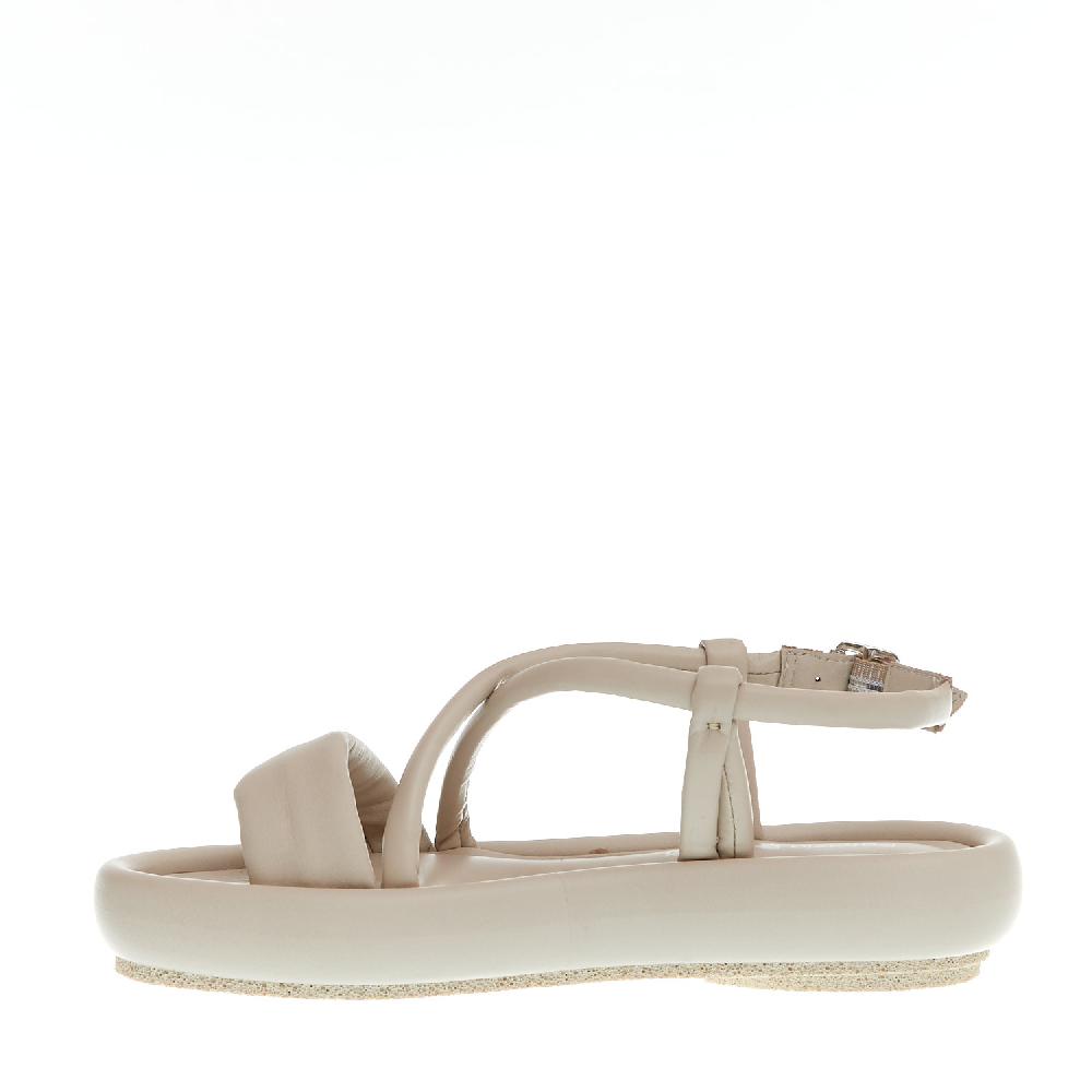 Sorelle Perego sandalo zeppa bassa pelle beige Presa