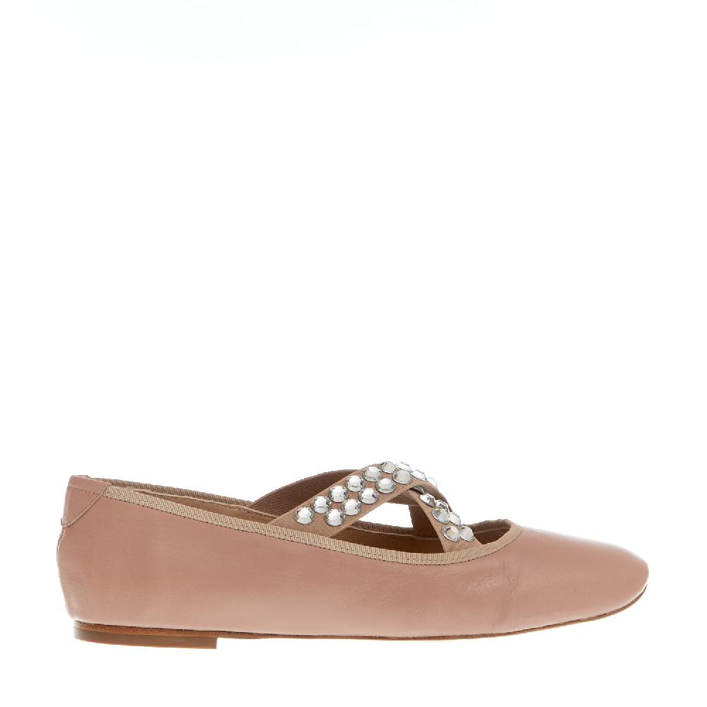 Sorelle Perego ballerina rosa incrocio strass Offerte
