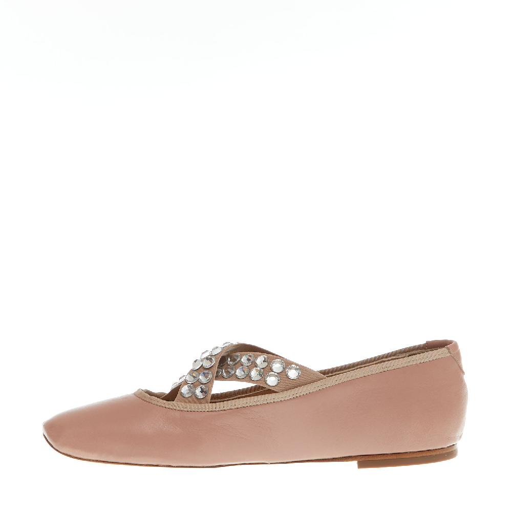 Sorelle Perego ballerina rosa incrocio strass Offerte