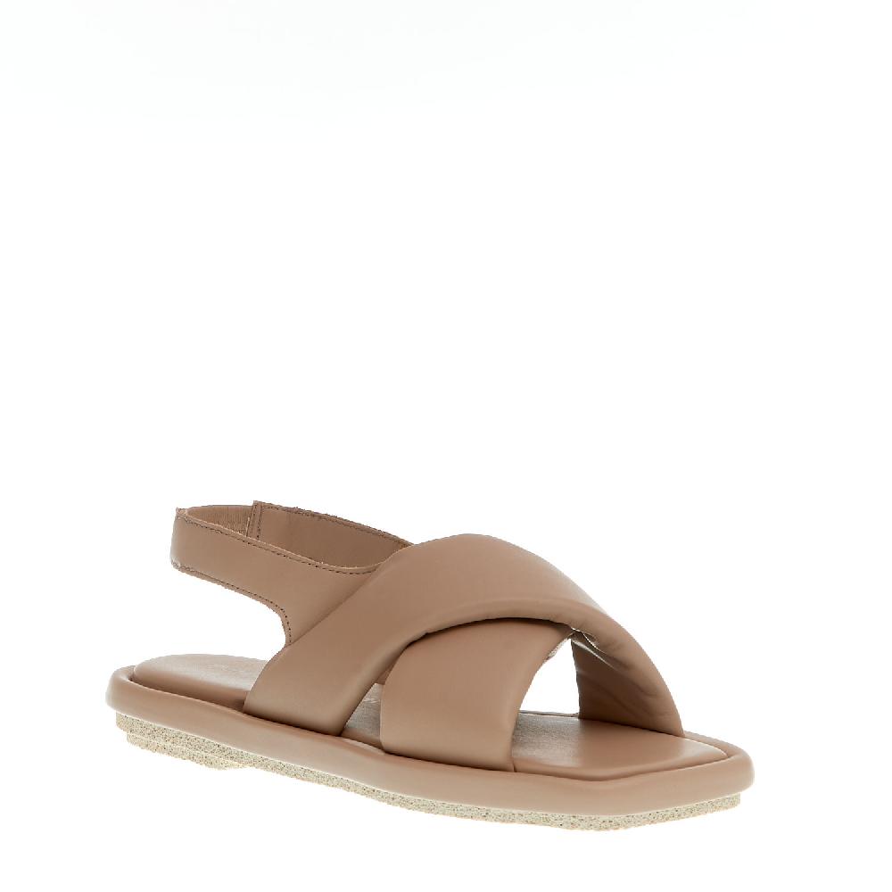 Sorelle Perego sandalo incrocio pelle nude Offerta speciale