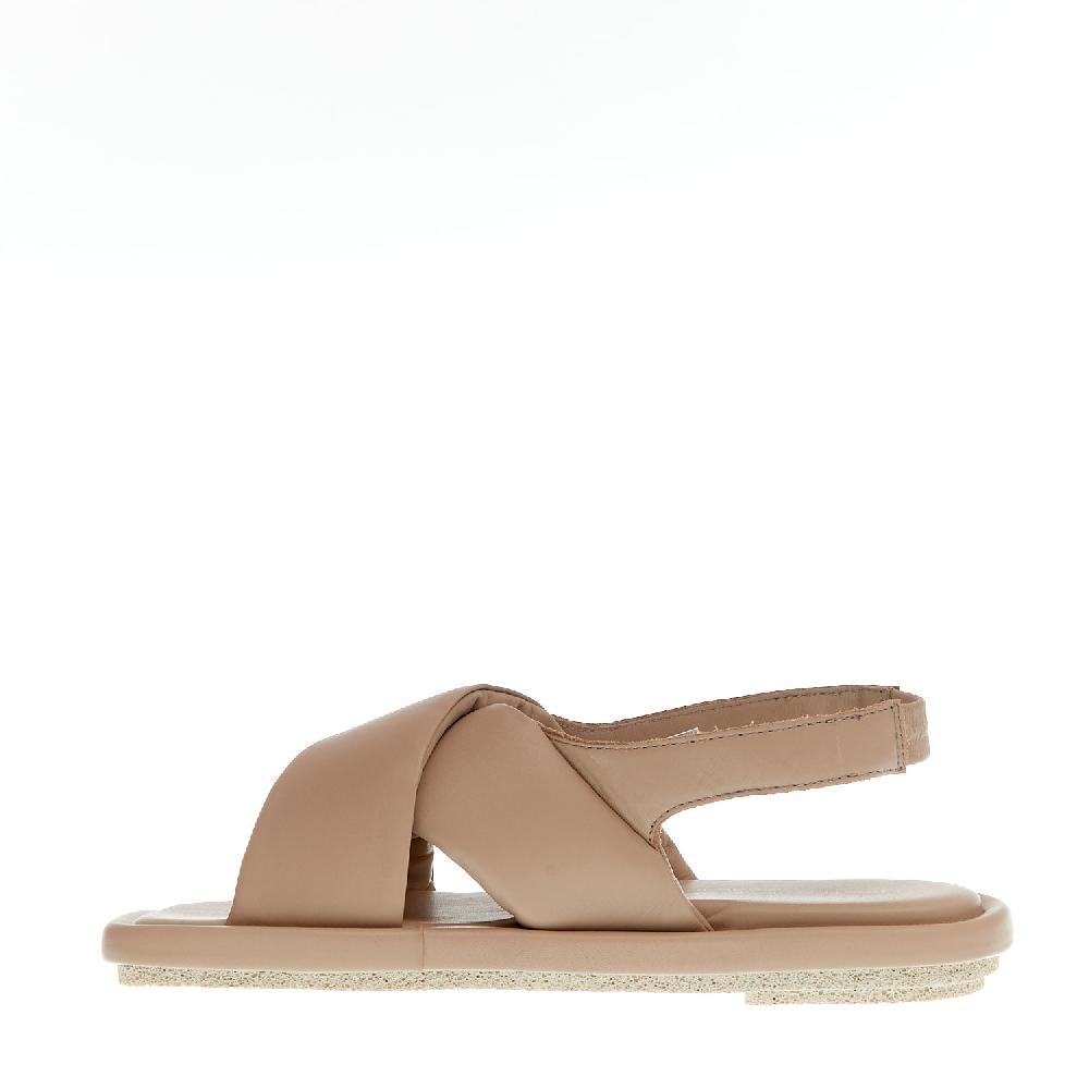 Sorelle Perego sandalo incrocio pelle nude Offerta speciale