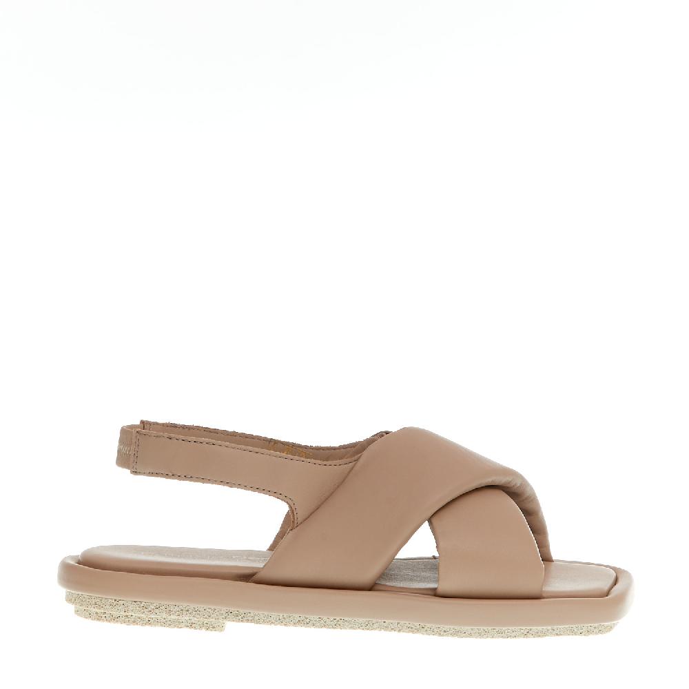 Sorelle Perego sandalo incrocio pelle nude Offerta speciale