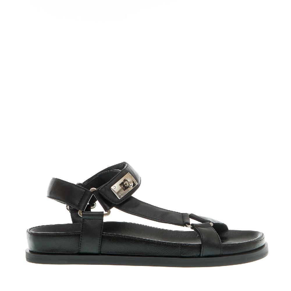Sorelle Perego sandalo anatomico nero fibbie