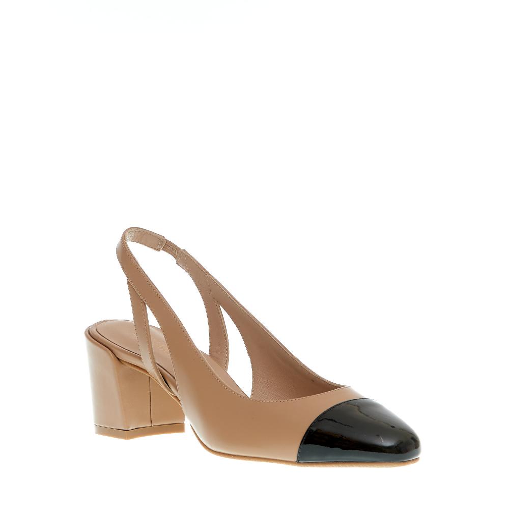 Sorelle Perego slingback beige e nera Nuova