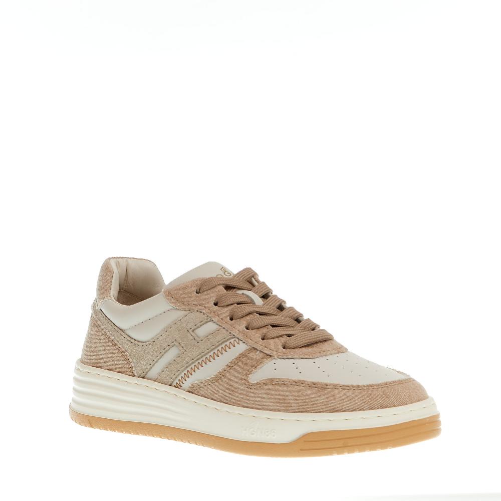 Sorelle Perego basket in pelle bianca e tessuto beige Offerta natalizia