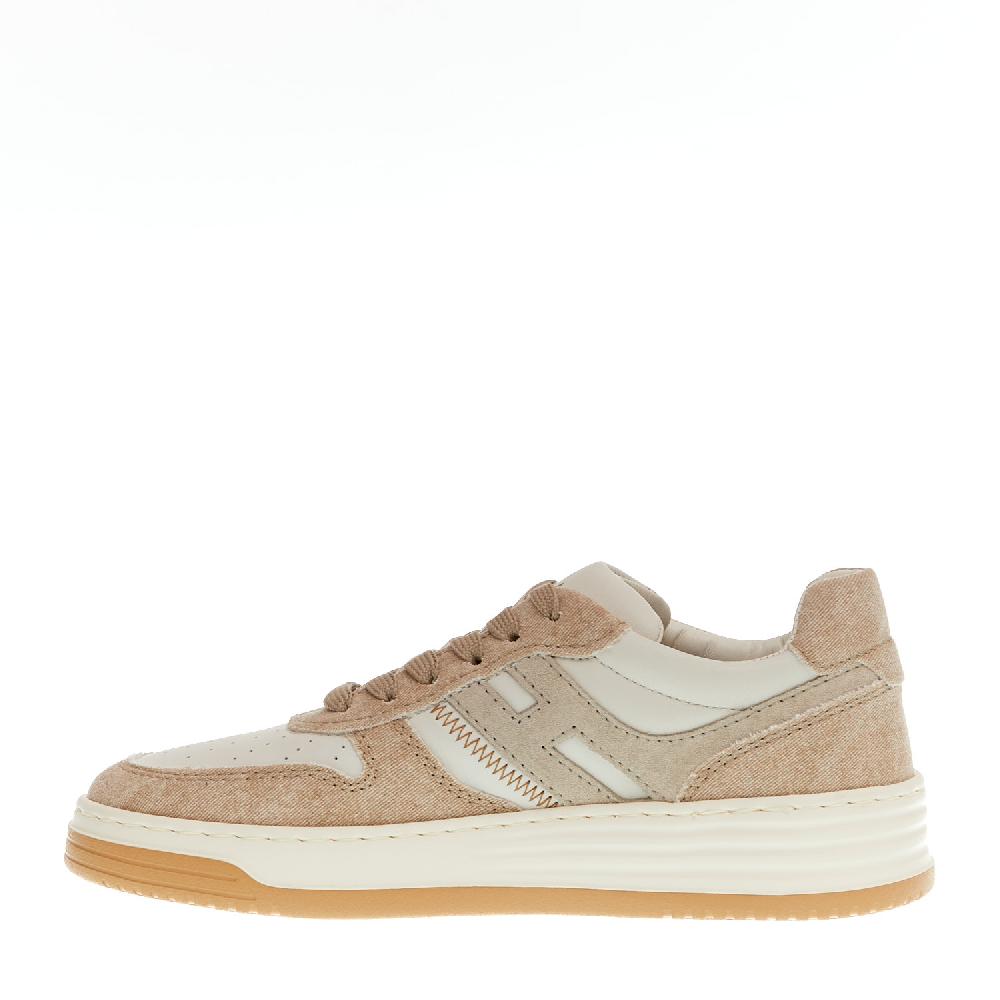 Sorelle Perego basket in pelle bianca e tessuto beige Offerta natalizia