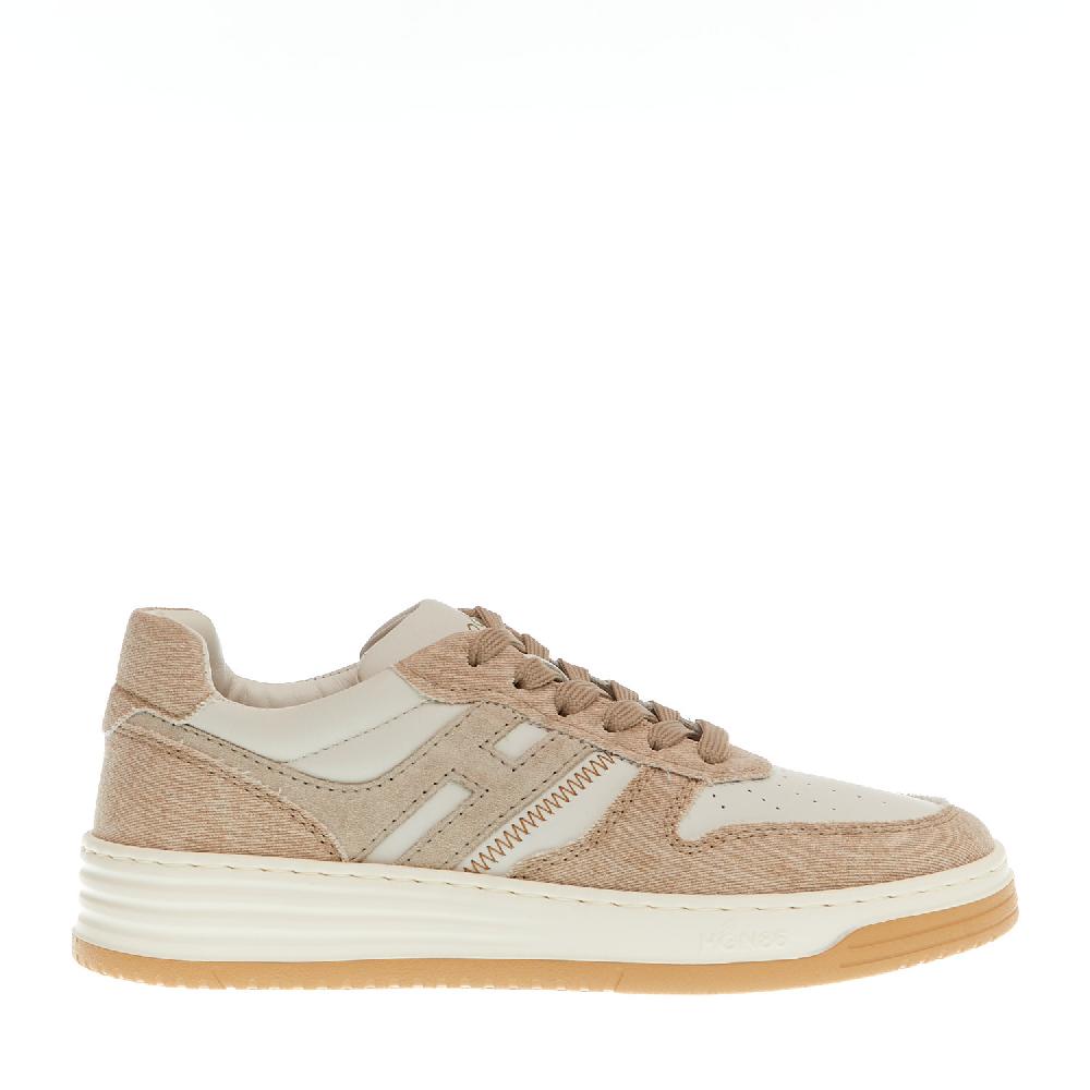 Sorelle Perego basket in pelle bianca e tessuto beige Offerta natalizia