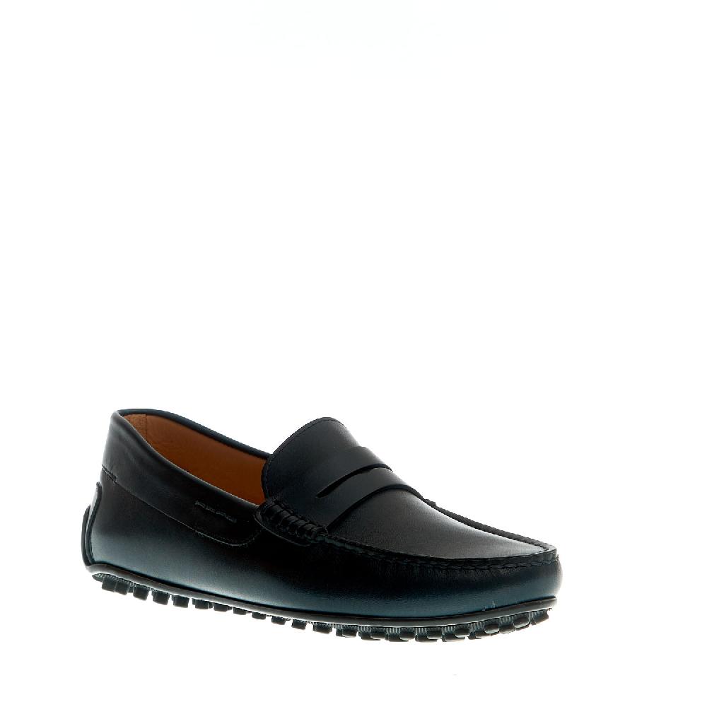 Sorelle Perego mocassino driver pelle blu Smaltimento dello stoccaggio