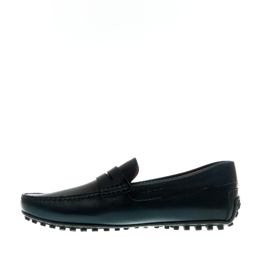 Sorelle Perego mocassino driver pelle blu Smaltimento dello stoccaggio