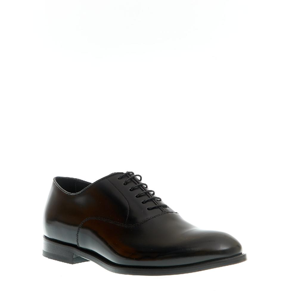 Sorelle Perego stringato nero liscio fondo cuoio Latest fashion
