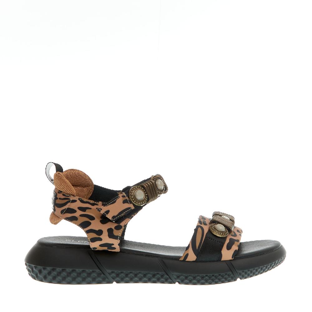 Sorelle Perego sandalo sportivo anatomico leopardo Offerte speciali