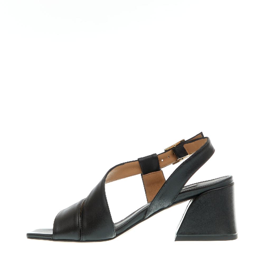 Sorelle Perego sandalo pelle nero tacco 60 Sconti VIP