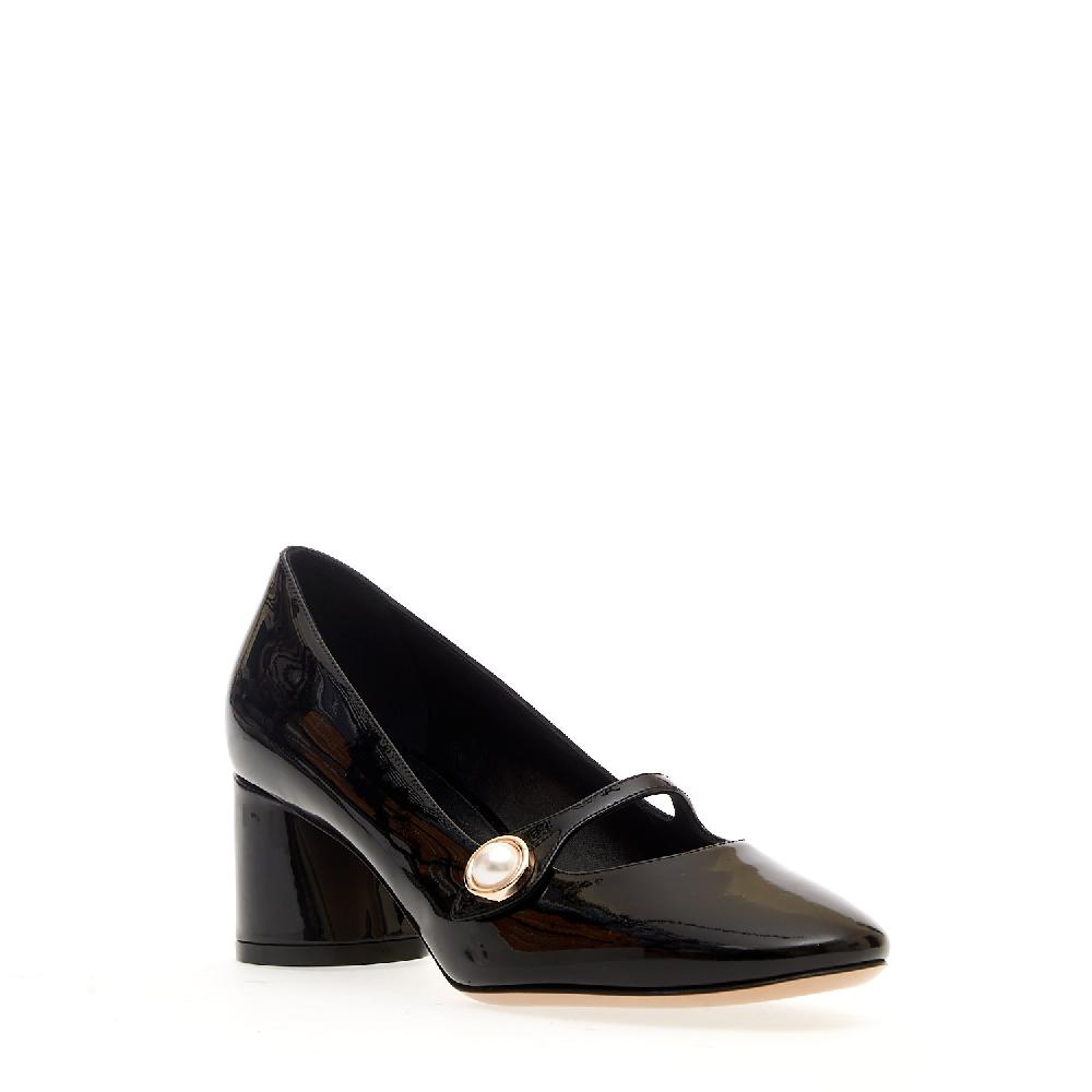 Sorelle Perego mary jane vernice nera tacco 50 mm Fino al 55% di sconto