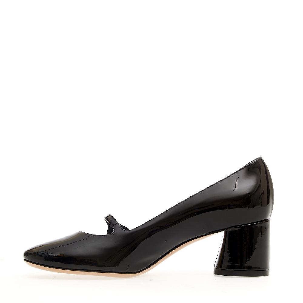 Sorelle Perego mary jane vernice nera tacco 50 mm Fino al 55% di sconto