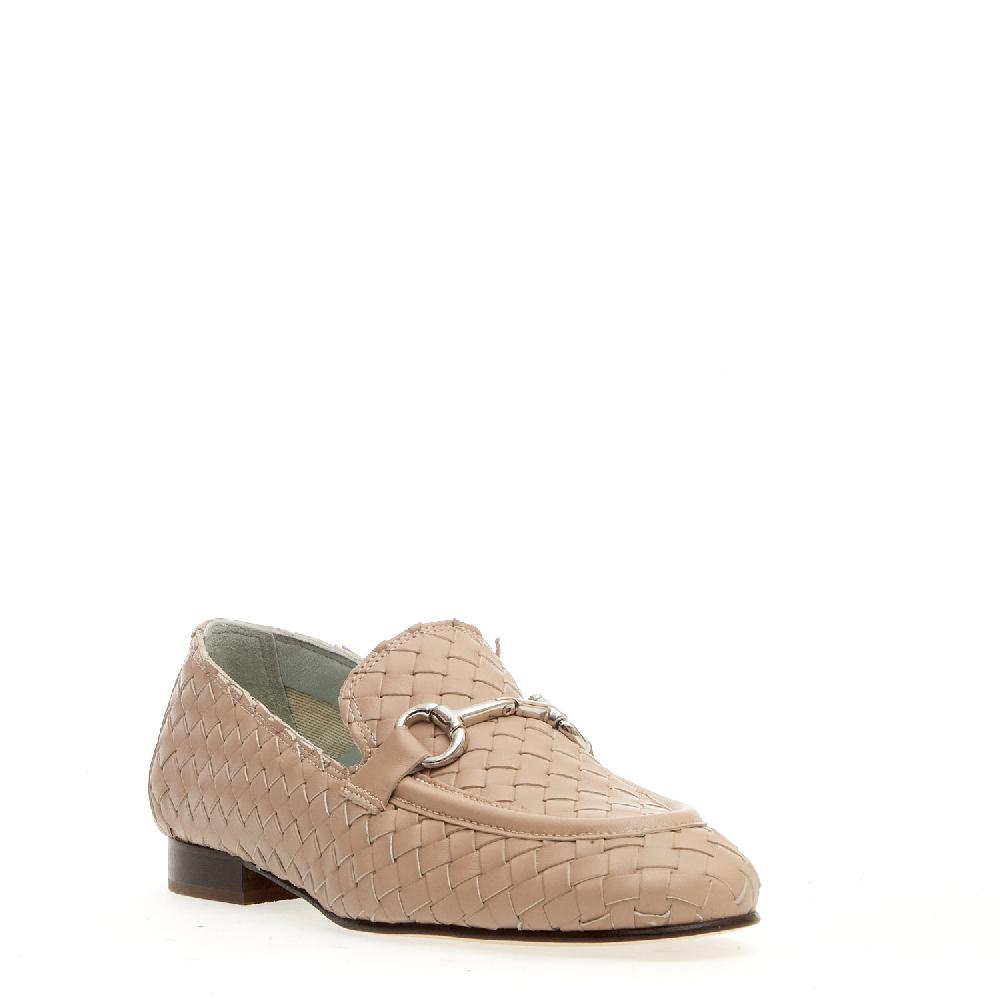 Sorelle Perego mocassino intreccio naturale con morsetto 50% di sconto con spedizione gratuita