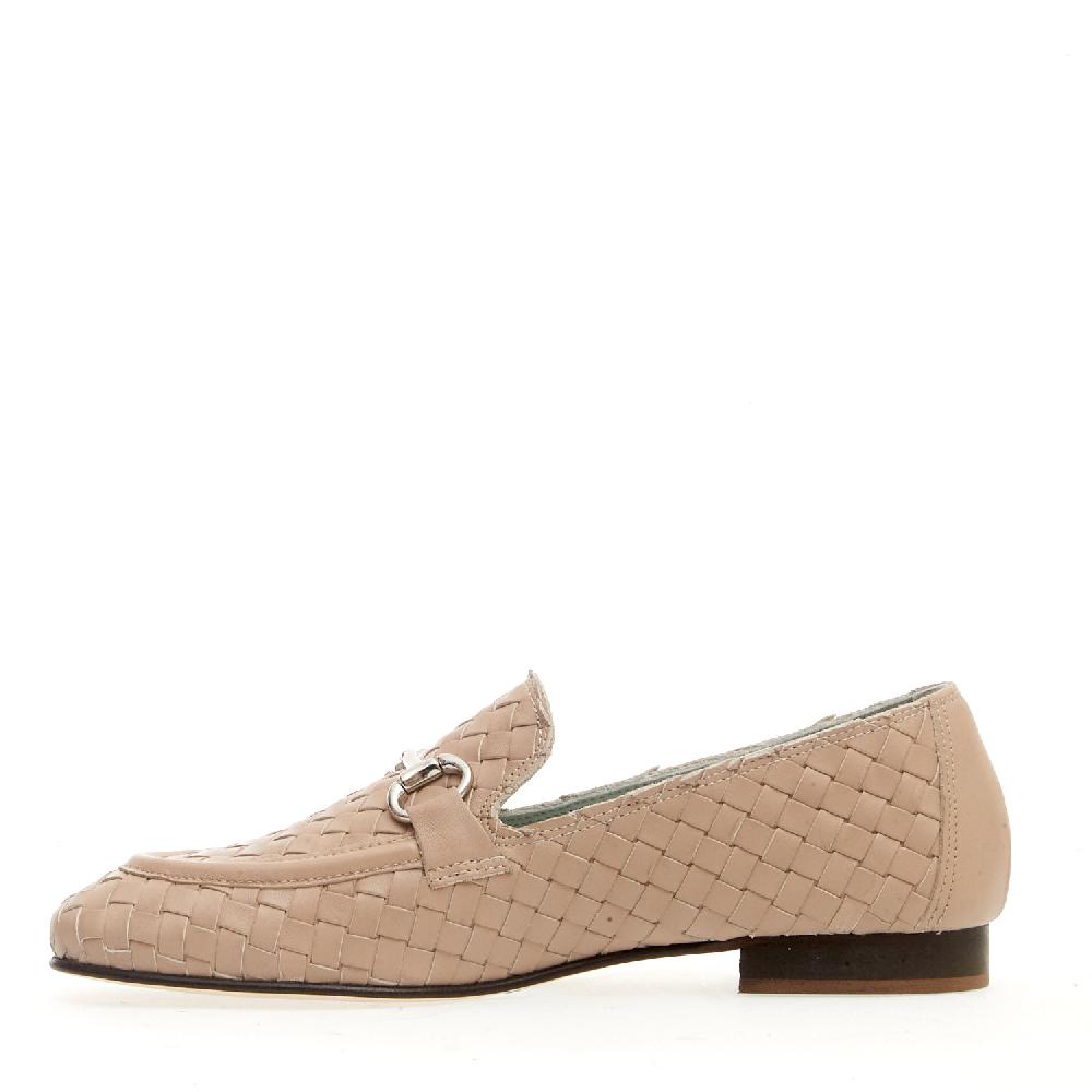 Sorelle Perego mocassino intreccio naturale con morsetto 50% di sconto con spedizione gratuita