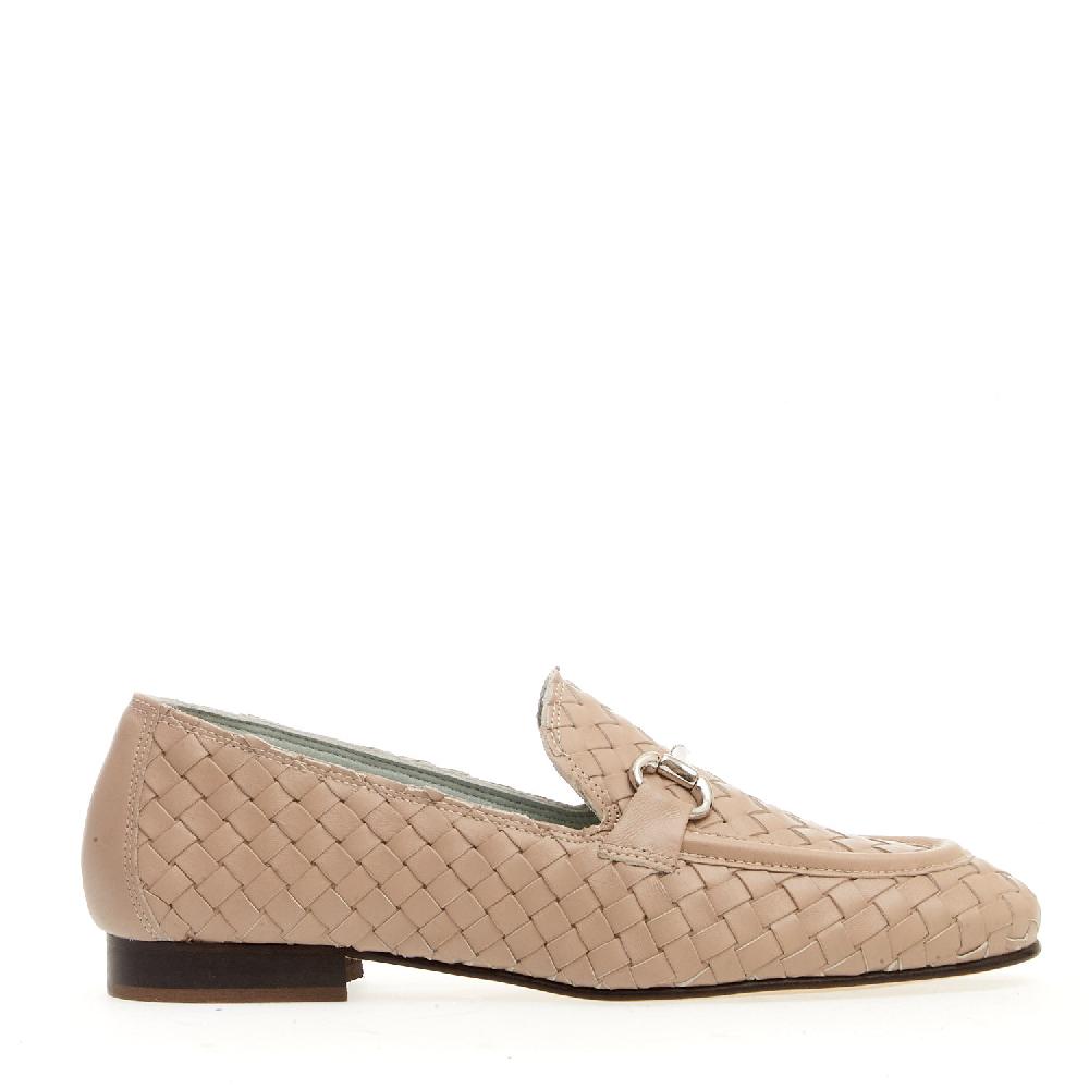 Sorelle Perego mocassino intreccio naturale con morsetto 50% di sconto con spedizione gratuita