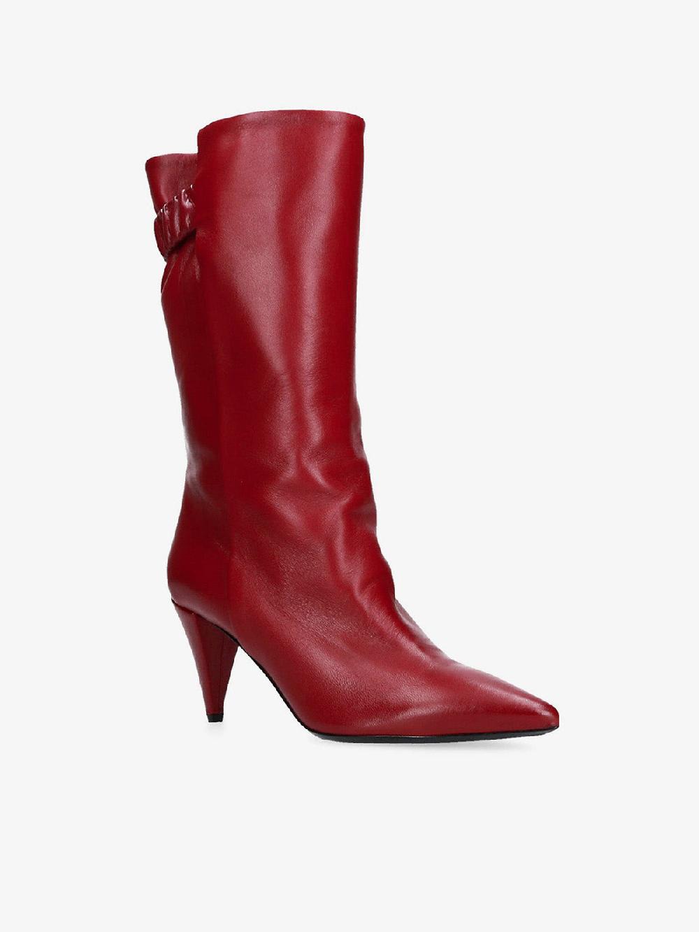 Strategia STIVALE ROSSO IN PELLE Online Outlet