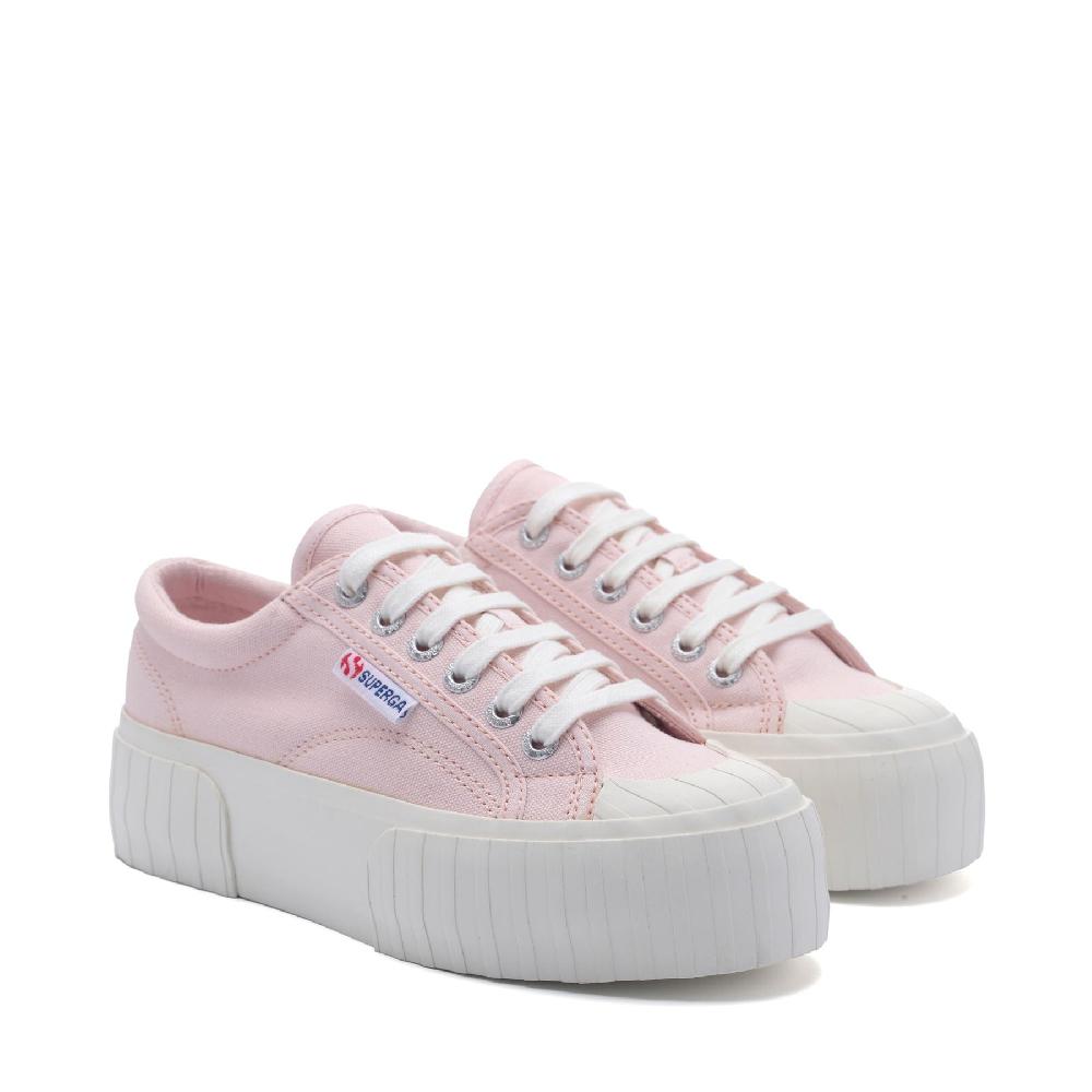 Superga 2631 STRIPE PLATFORMPINK ISH-FAVORIO Novità