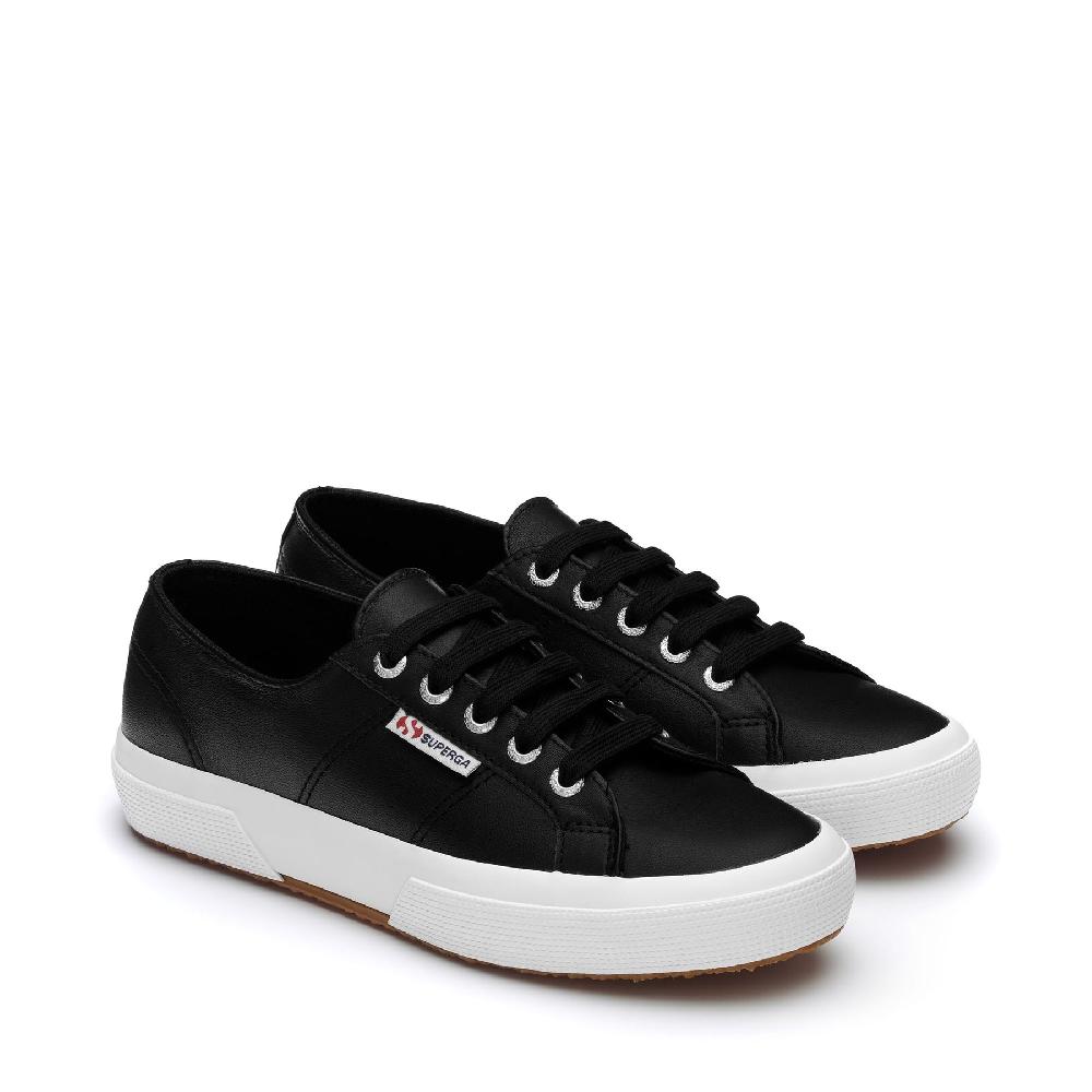 Superga 2750 NAPPABLACK-WHITE Saldi Di Fabbrica