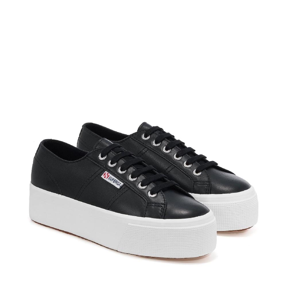 Superga 2790 NAPPABLACK-WHITE Offerta San Valentino