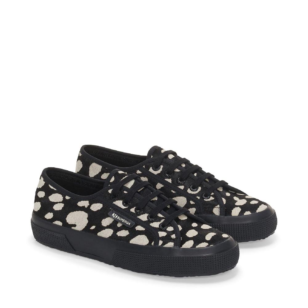 Superga 2750 DK DALMATIAN CALF HAIRBLACK-BEIGE Vendita