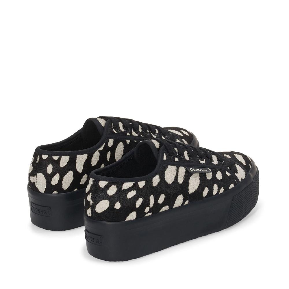 Superga 2790 DK DALMATIAN CALF HAIRBLACK-BEIGE Promozione