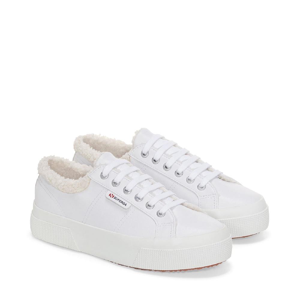 Superga 2740 PLATFORM VEGAN MATERIALWHITE ICE Qualità Garantita