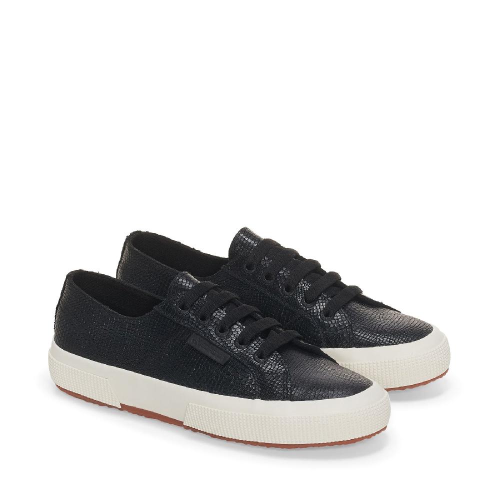 Superga 2750 SNAKE LEATHERBLACK-FAVORIO Promozione Limitata
