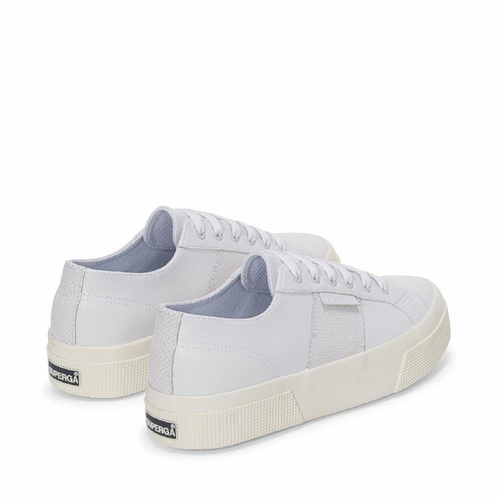 Superga 2740 PLATFORM SNAKEWHITE-SILVER-FAVORIO Affare Del Giorno