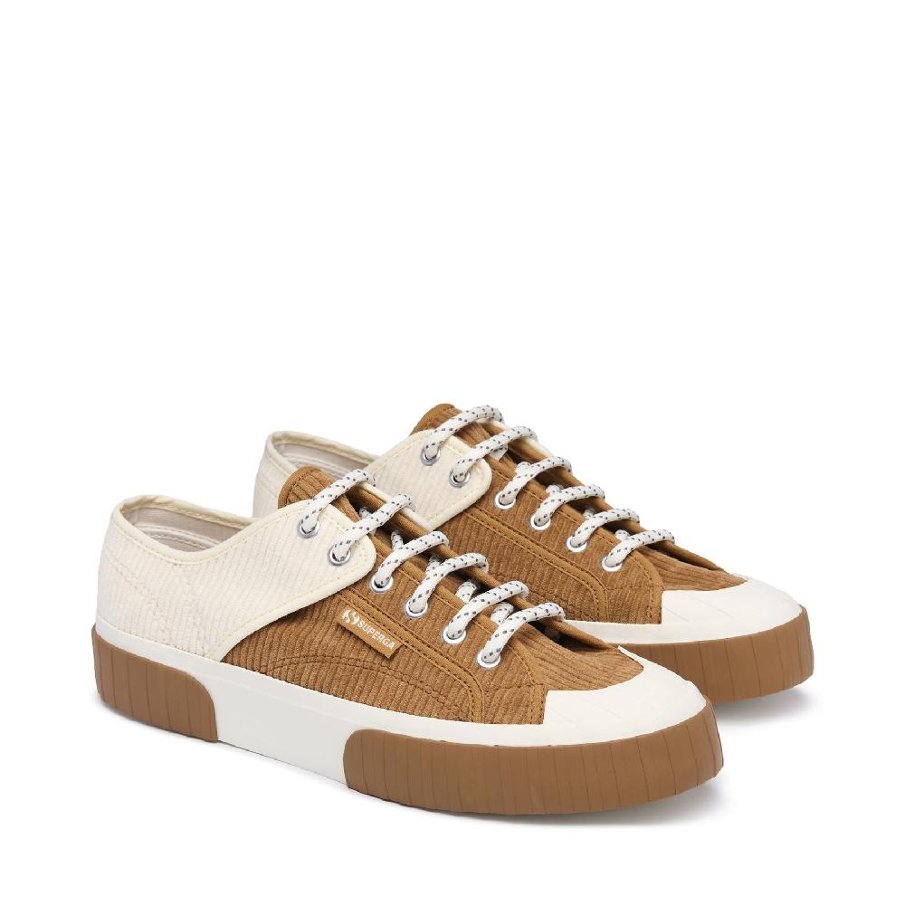 Superga 2630 PANELS CORDUROYDUON-WHITE AVORO Offerte
