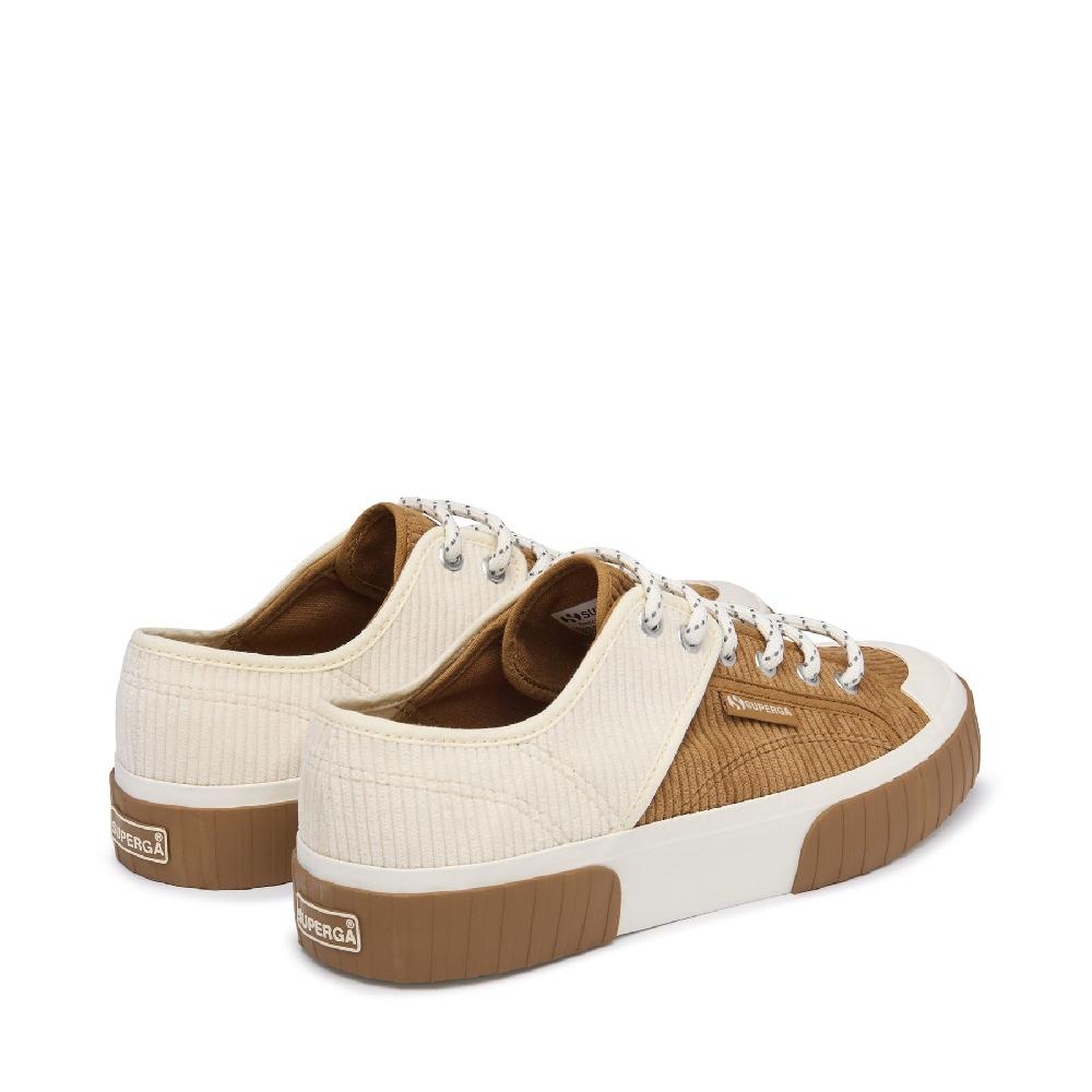 Superga 2630 PANELS CORDUROYDUON-WHITE AVORO Offerte