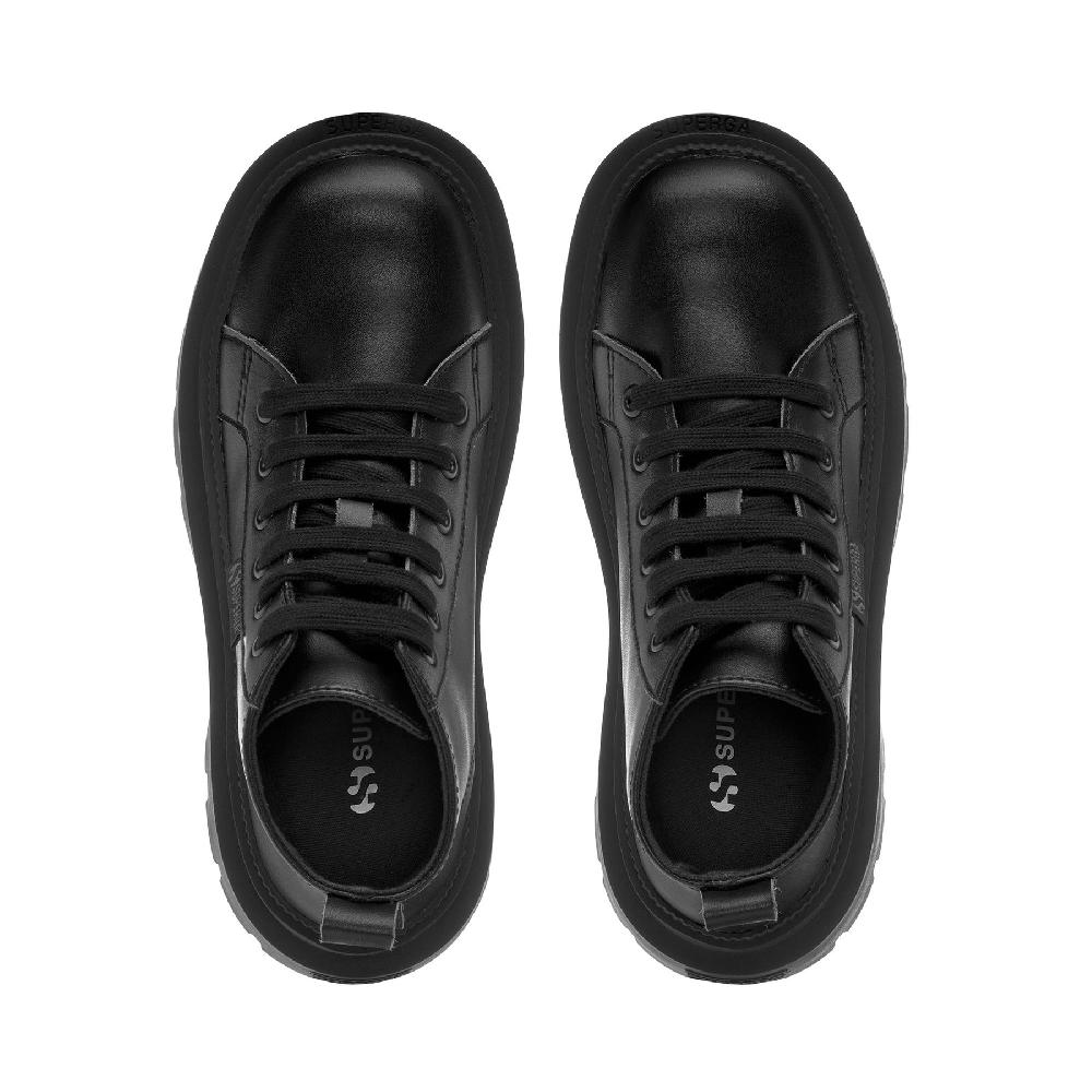Superga 3052 ALPINA APEX MID VEGAN MATERIALTOTAL BLACK Vendita Economica