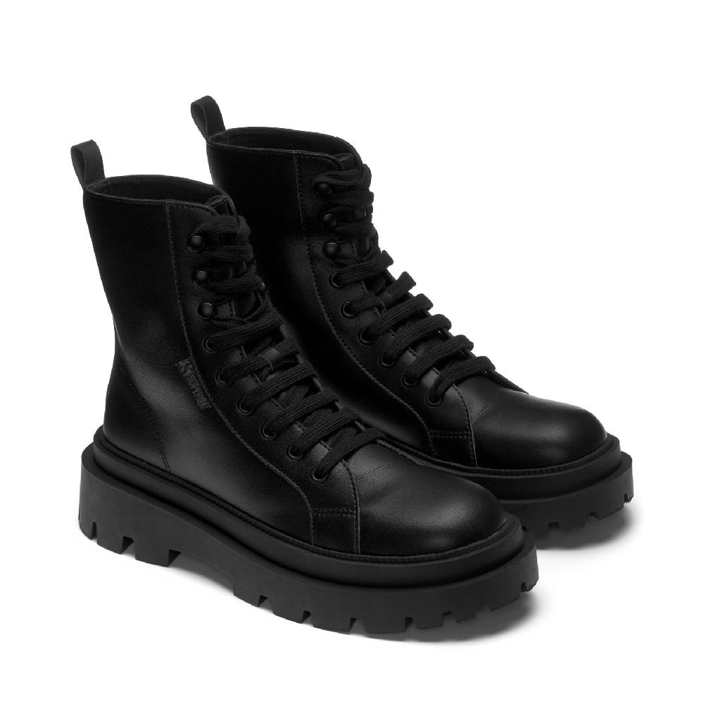 Superga 3051 ALPINA APEX HIGH VEGAN MATERIALTOTAL BLACK Saldi Di Fabbrica