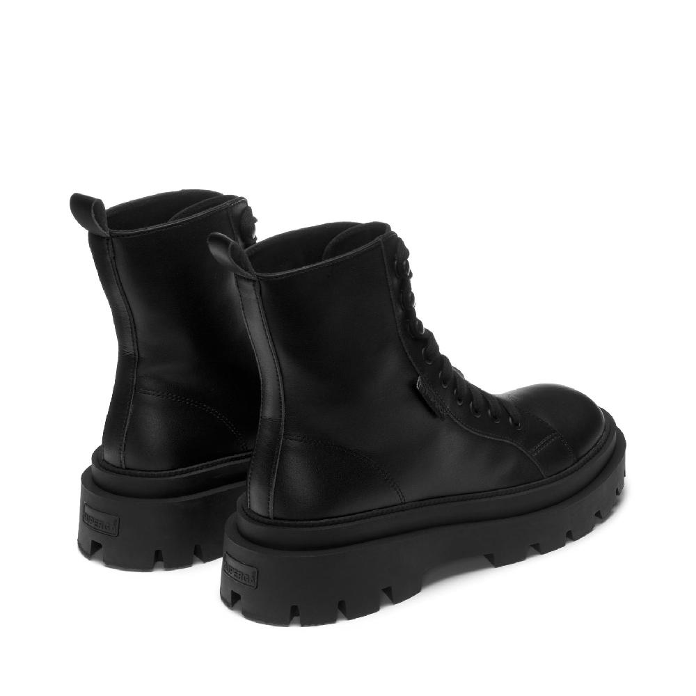 Superga 3051 ALPINA APEX HIGH VEGAN MATERIALTOTAL BLACK Saldi Di Fabbrica