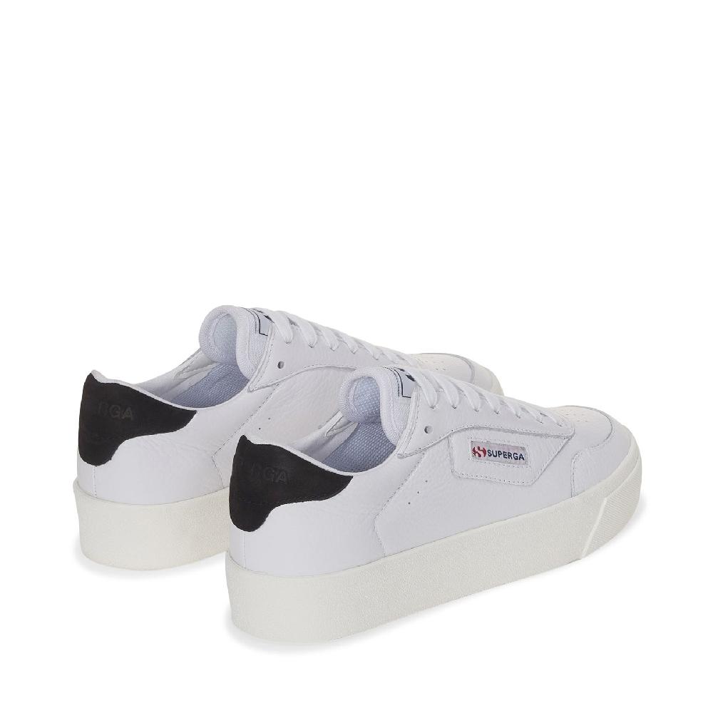 Superga 3854 COURT PLATFORMWHITE-BRISTOL BLACK-FAVORIO Trasporto libero internazionale