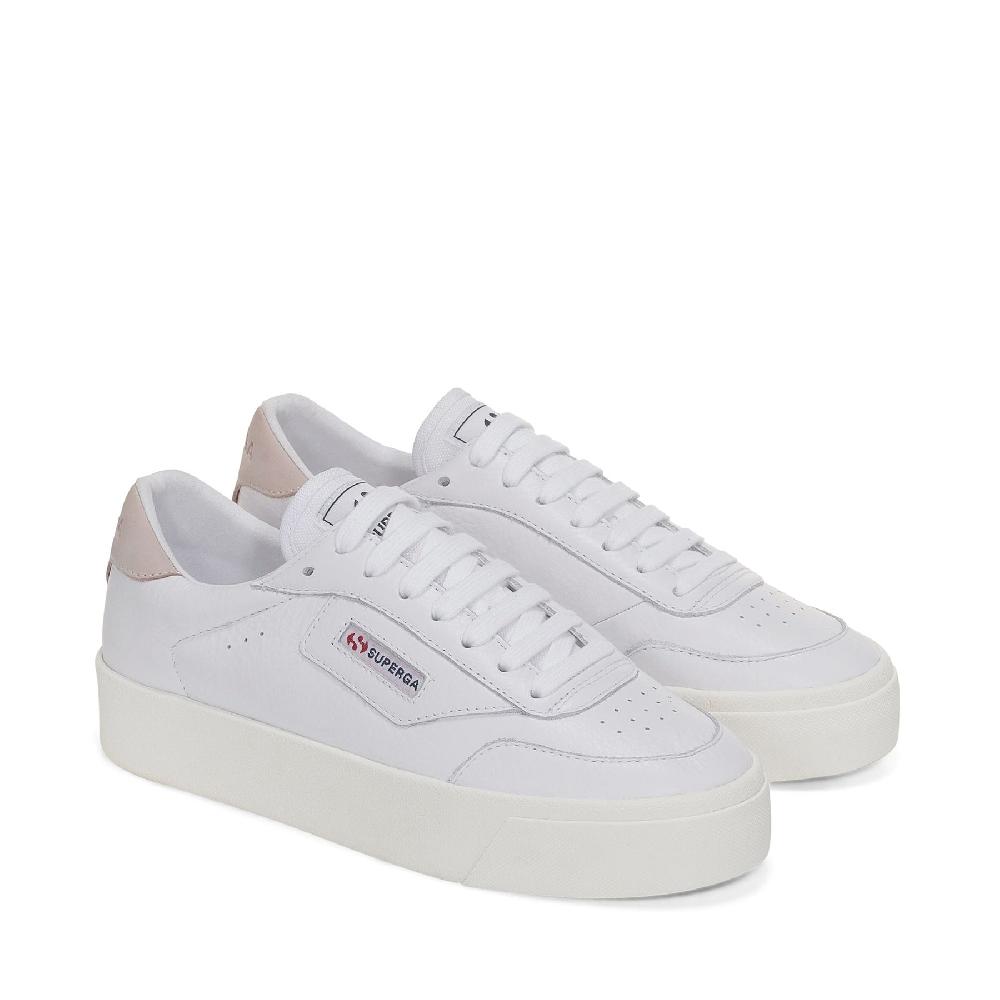 Superga 3854 COURT PLATFORMWHITE-VIOLET HUSHED-FAVORIO In Saldo