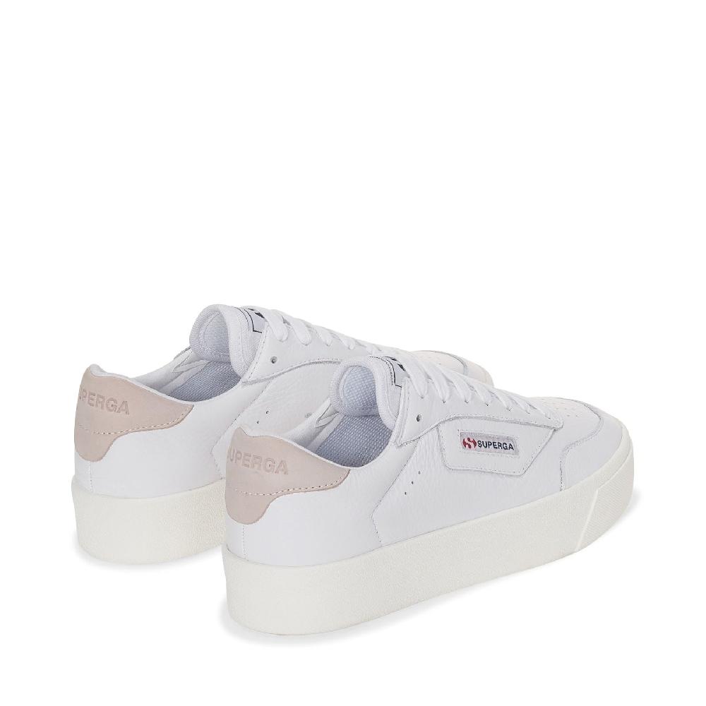 Superga 3854 COURT PLATFORMWHITE-VIOLET HUSHED-FAVORIO In Saldo
