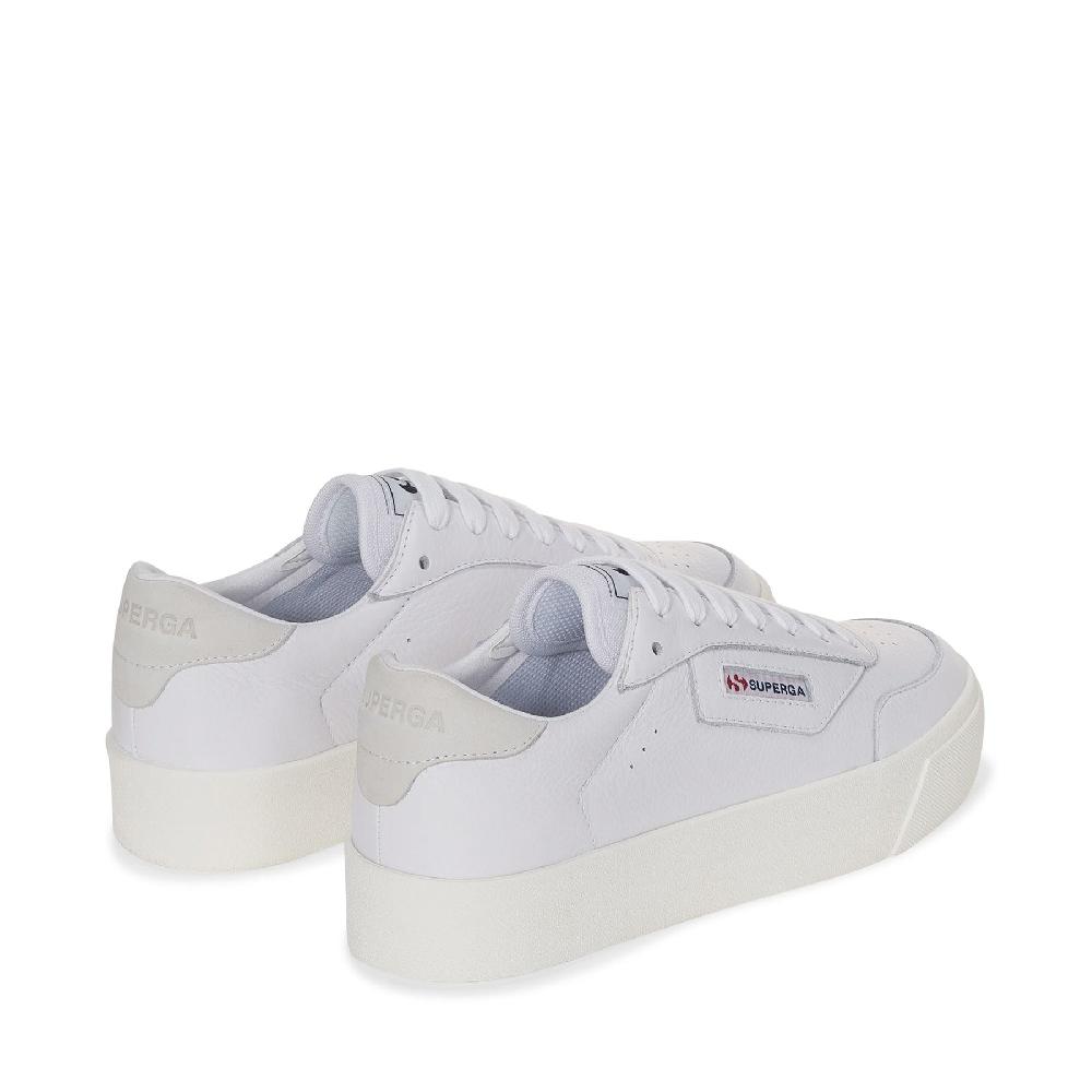 Superga 3854 COURT PLATFORMWHITE-FAVORIO Nuova