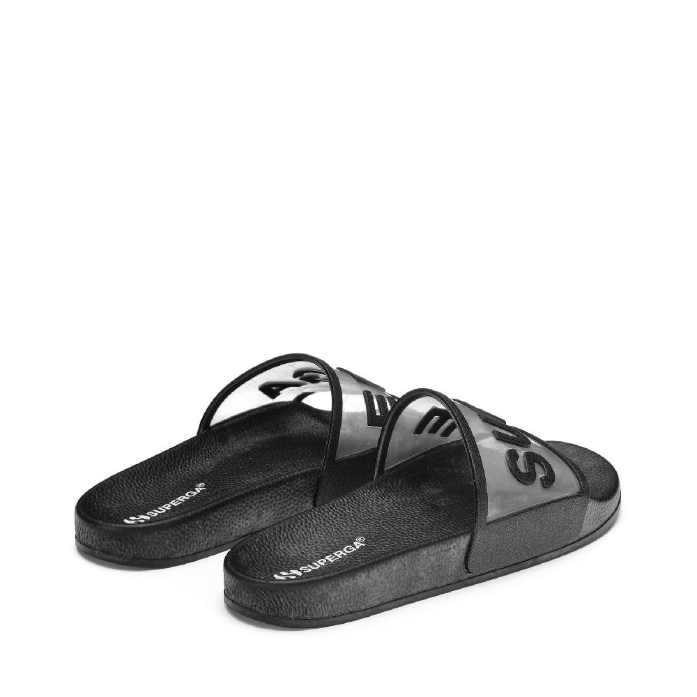 Superga 1908 SLIDES CLEAR IDENTITYBLACK Affare Del Giorno