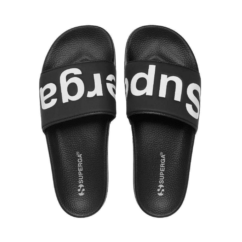 Superga 1908 SLIDES POLYSOFTBLACK-WHITE Offerta