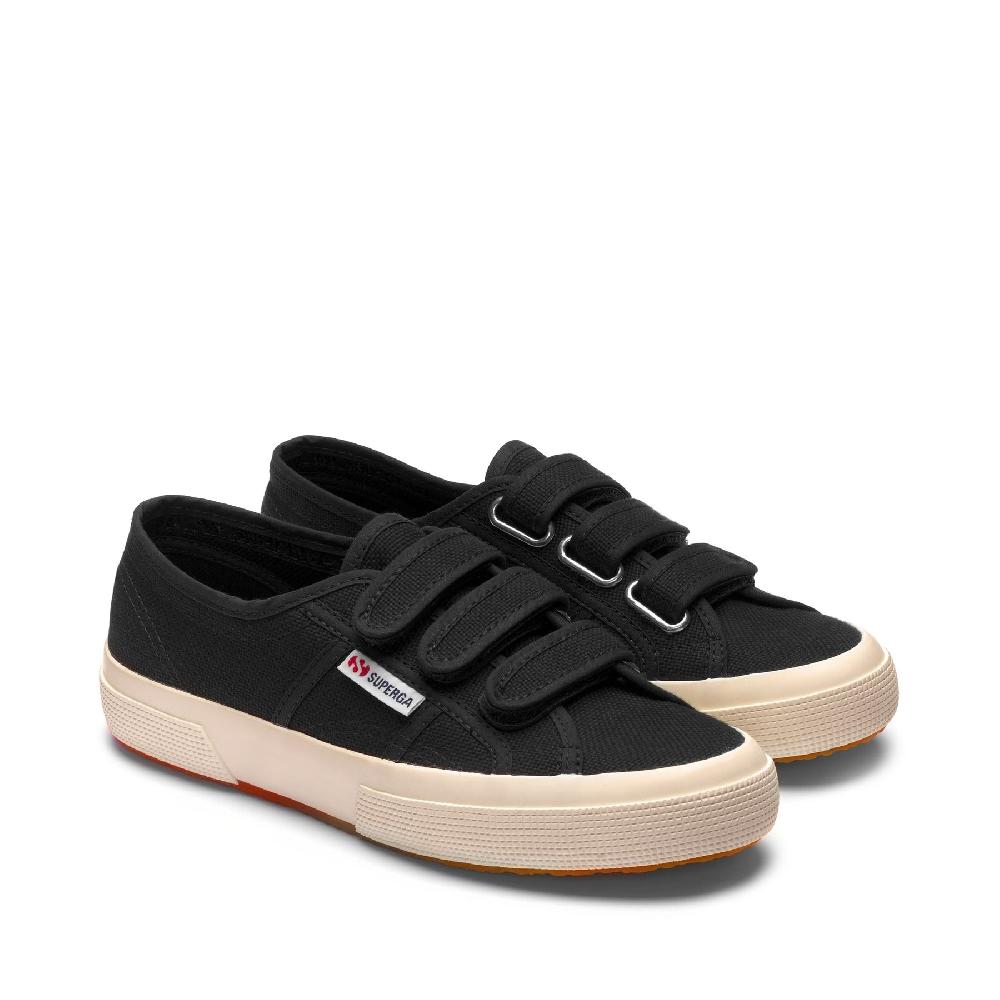 Superga 2750-COT3STRAPUBLACK Vendita Economica