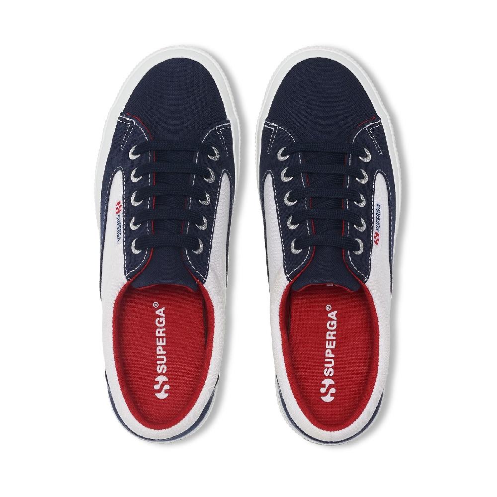 Superga 2750 BLOCKSWHITE-NAVY-RED Promozione
