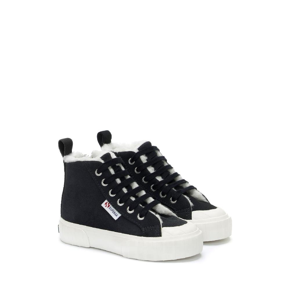 Superga 2696 KIDS STRIPE SUEDEBLUE GREY DK-FAVORIO Qualità Garantita