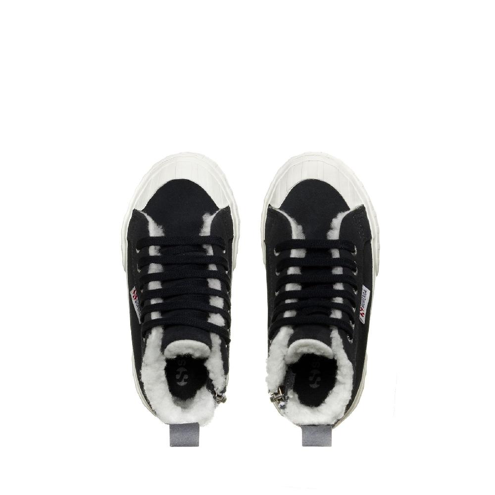 Superga 2696 KIDS STRIPE SUEDEBLUE GREY DK-FAVORIO Qualità Garantita