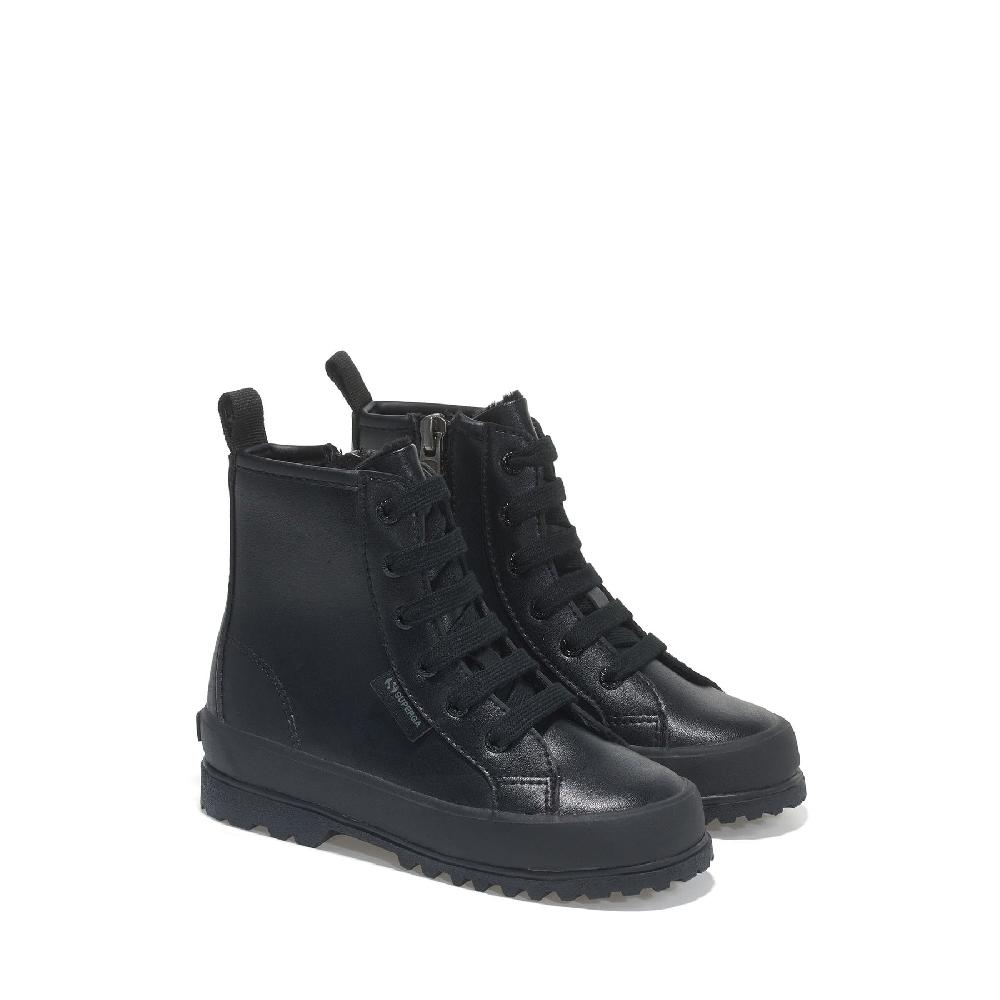 Superga 2643 KIDS ALPINA VEGAN MATERIALTOTAL BLACK Fino Al -60%